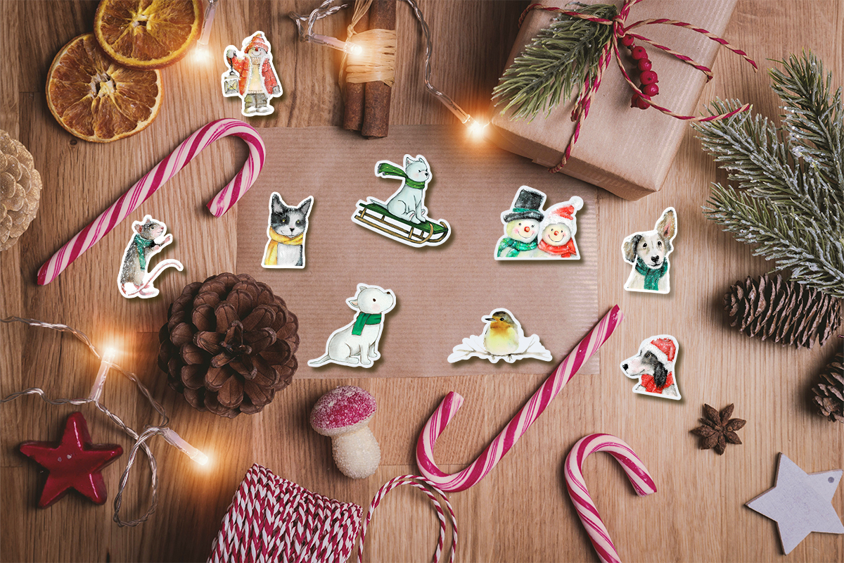 Winterstickers